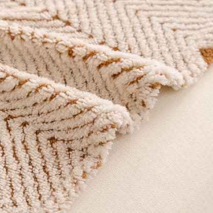 Thick Plush Sofa Cover Throw for Couch, 3D Textured Herringbone Washable Slipcover