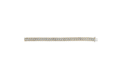 10K Yellow Gold 3.0 Cttw Diamond S-Link Bracelet