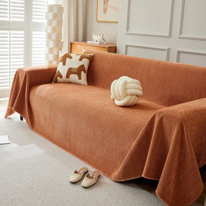 Herringbone Oversized Chenille Couch Throw Cover Sofa Slipcovers Couch Covers for Sectional Couches