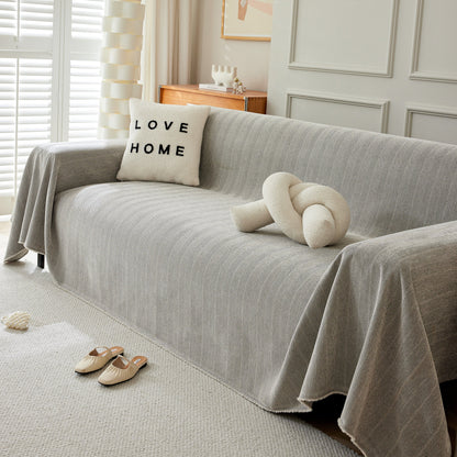 Herringbone Oversized Chenille Couch Throw Cover Sofa Slipcovers Couch Covers for Sectional Couches