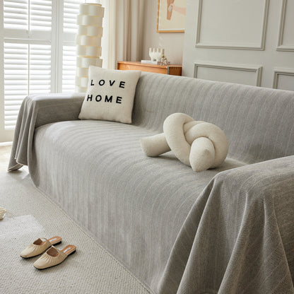 Herringbone Oversized Chenille Couch Throw Cover Sofa Slipcovers Couch Covers for Sectional Couches
