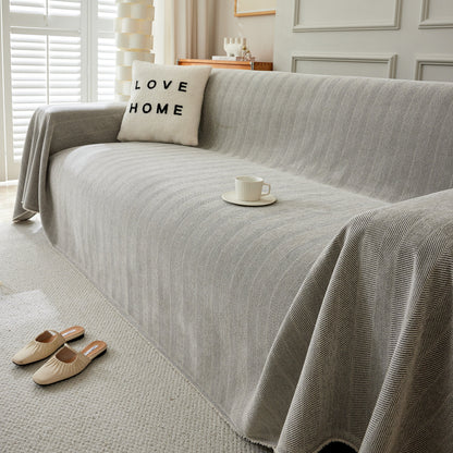 Herringbone Oversized Chenille Couch Throw Cover Sofa Slipcovers Couch Covers for Sectional Couches