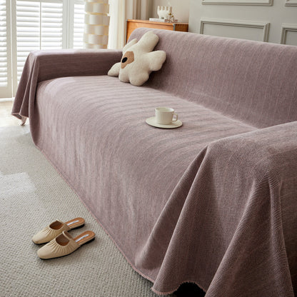 Herringbone Oversized Chenille Couch Throw Cover Sofa Slipcovers Couch Covers for Sectional Couches