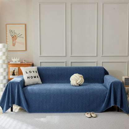 Herringbone Oversized Chenille Couch Throw Cover Sofa Slipcovers Couch Covers for Sectional Couches