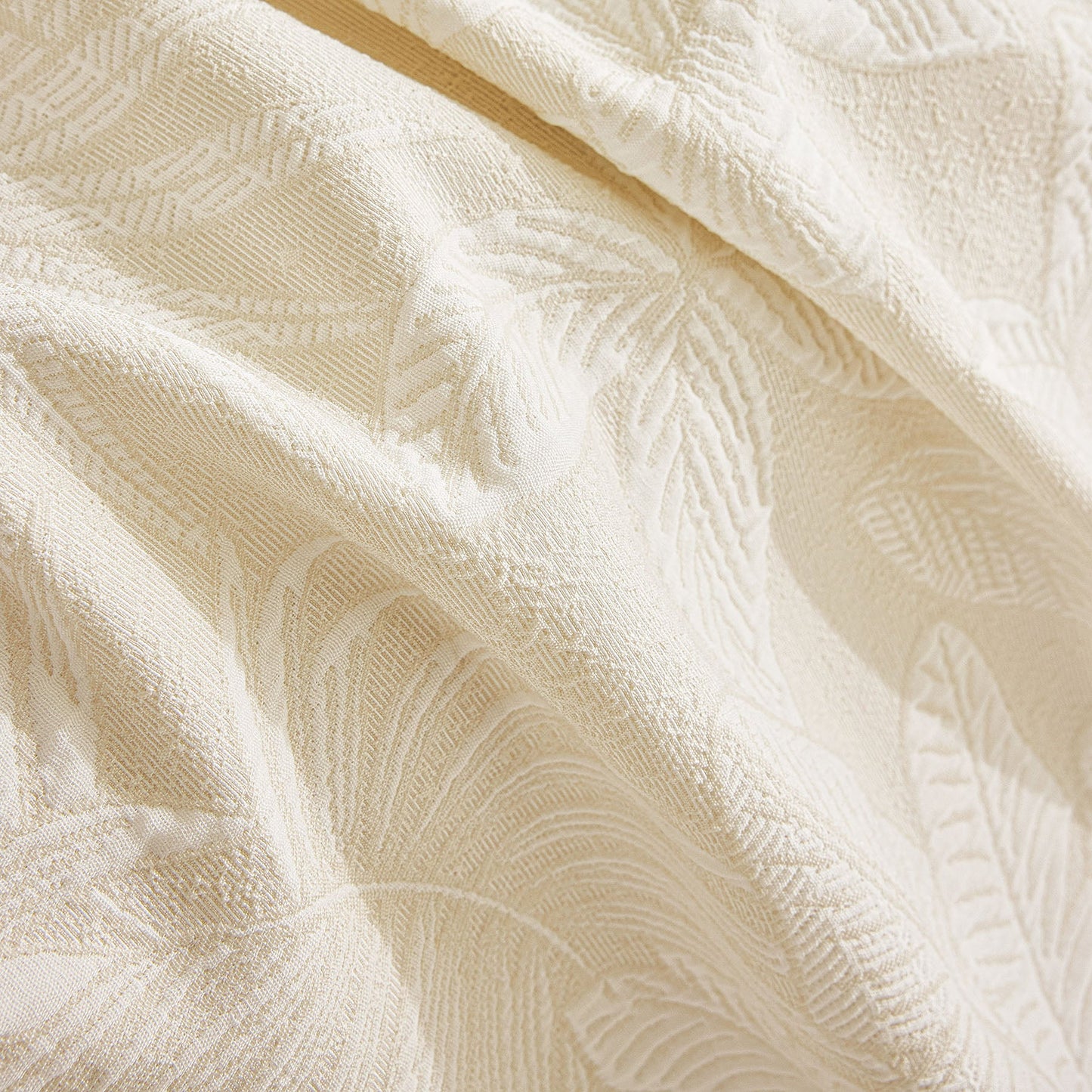 Tropical Botanical Leaf Texture Furniture Protector Blanket Soft Breathable Sofa Cover