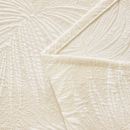 Tropical Botanical Leaf Texture Furniture Protector Blanket Soft Breathable Sofa Cover