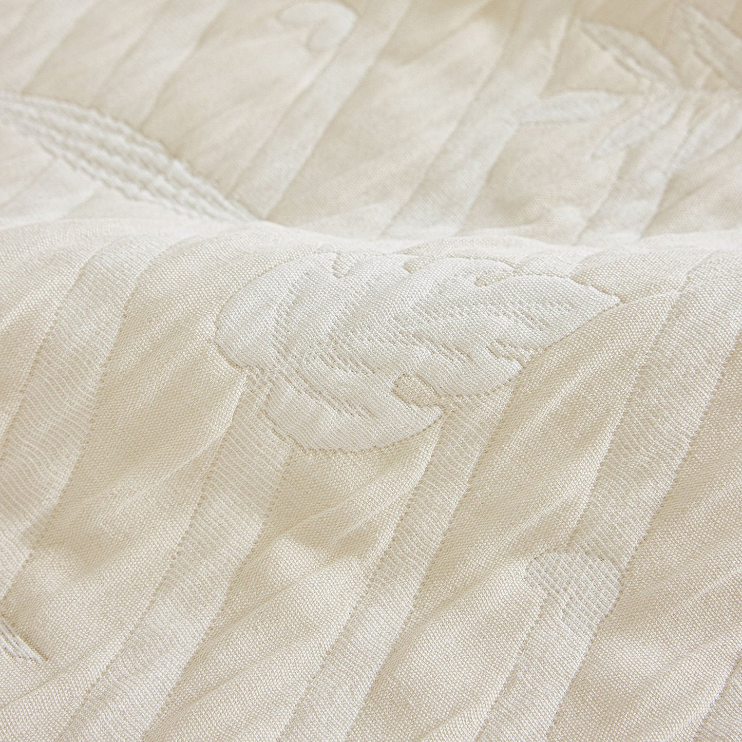 Soft Breathable Sofa Cover Blanket,Botanical Embossed Furniture Protector Throw Cover