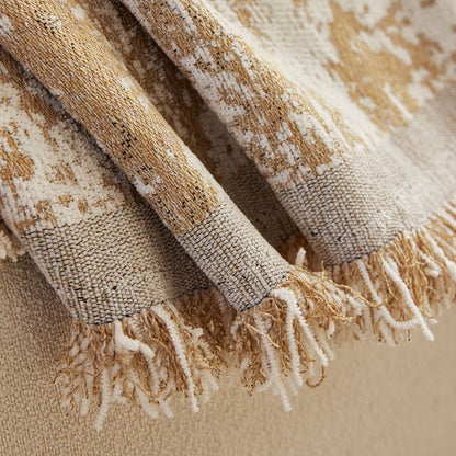 Soft Chenille Sofa Cover, Textured Abstract Couch Protector Cover with Vintage Pattern