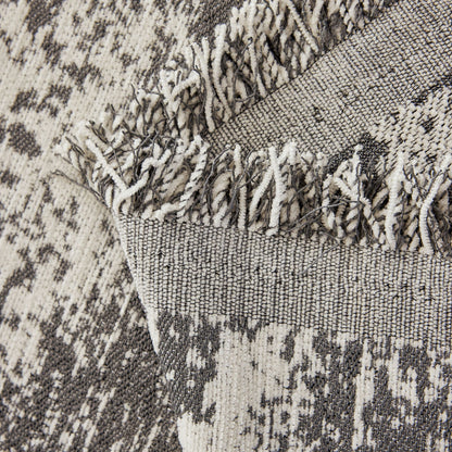 Soft Chenille Sofa Cover, Textured Abstract Couch Protector Cover with Vintage Pattern