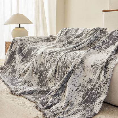 Soft Chenille Sofa Cover, Textured Abstract Couch Protector Cover with Vintage Pattern