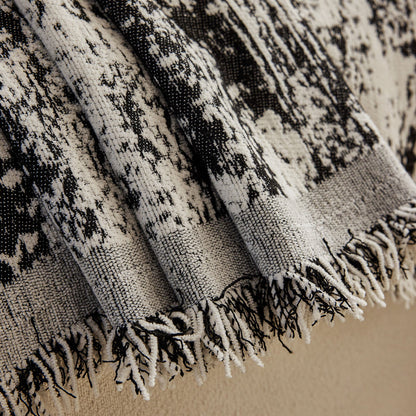 Soft Chenille Sofa Cover, Textured Abstract Couch Protector Cover with Vintage Pattern
