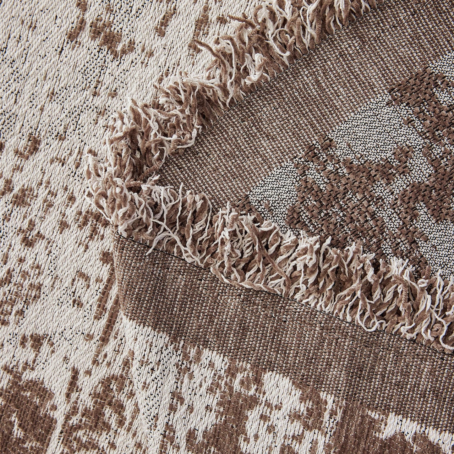 Soft Chenille Sofa Cover, Textured Abstract Couch Protector Cover with Vintage Pattern