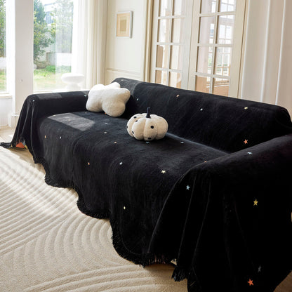 Soft Jacquard Sofa Cover for Dogs, Boho Chenille Sofa Slipcover for Pets Washable