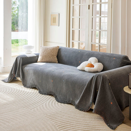 Soft Jacquard Sofa Cover for Dogs, Boho Chenille Sofa Slipcover for Pets Washable