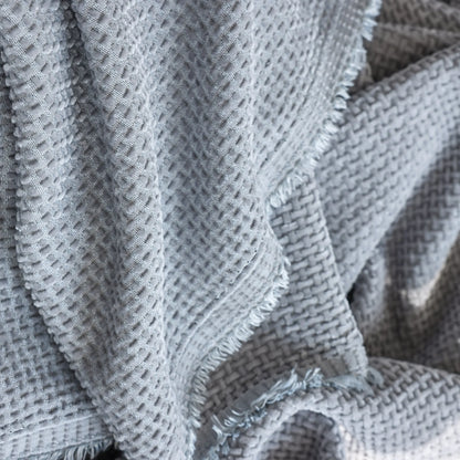 Chenille Thickened Solid Couch Blanket Throws, Reversible Couch Covers for Sectional Couches