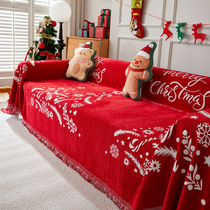 Cozy Chenille Couch Cover Blanket, Non Slip Sofa Cover, Furniture Covers for Pets