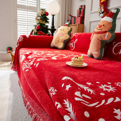 Cozy Chenille Couch Cover Blanket, Non Slip Sofa Cover, Furniture Covers for Pets