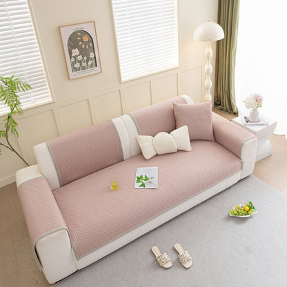 Non-Slip Diamond Quilted Sofa Cover, Separate Pieces Sectional Couch Protector