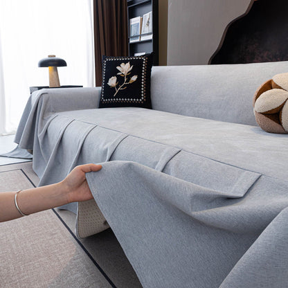 Water Repellent Couch Cover, Non Slip Furniture Protector for Leather & Fabric Sofa