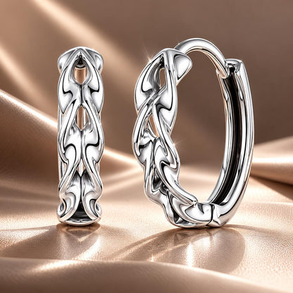 925 Sterling Silver Earrings for Women with Oxidized Finish