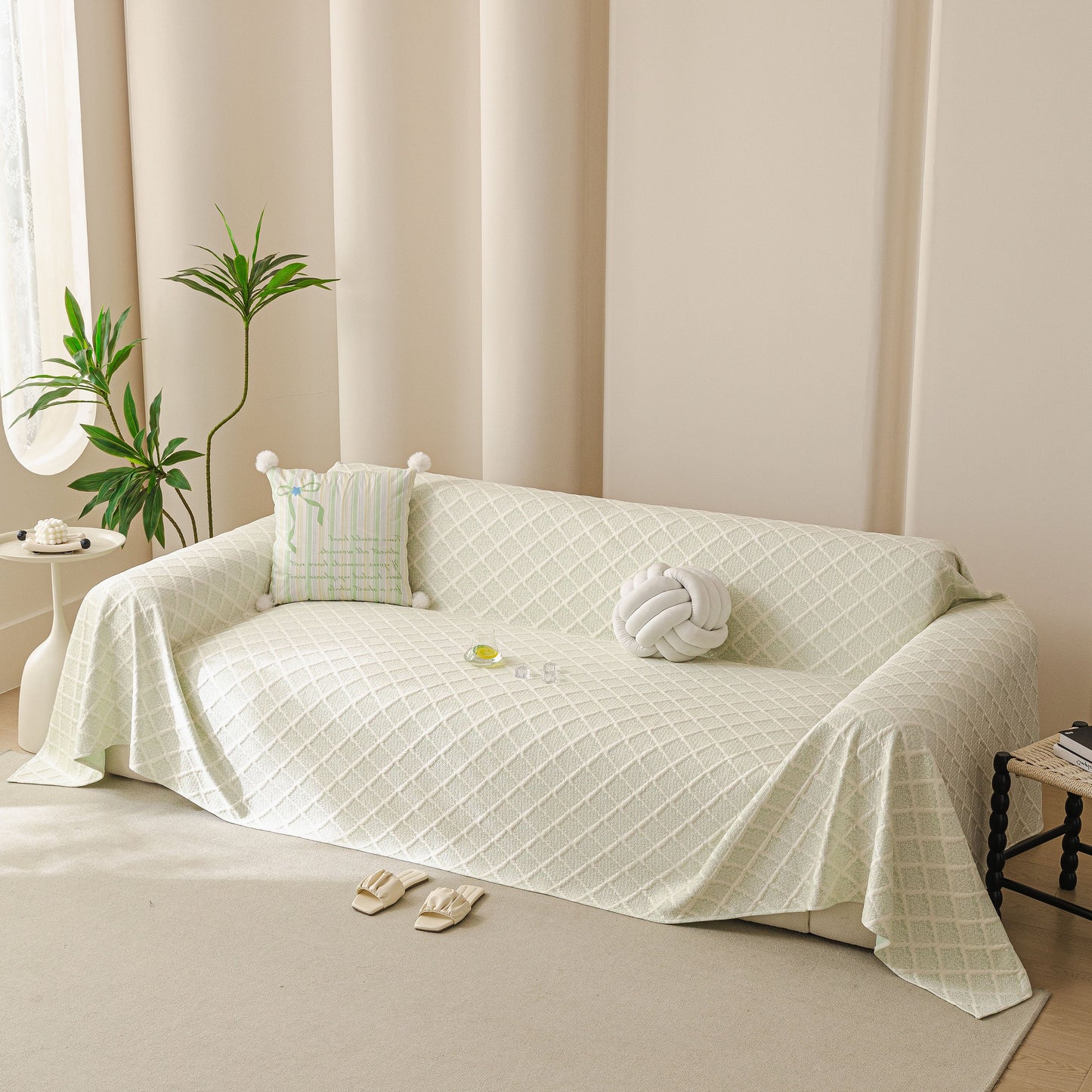 Cooling Couch Cover Throw, Washable Breathable Summer Bed Cover Sofa Protector Covers