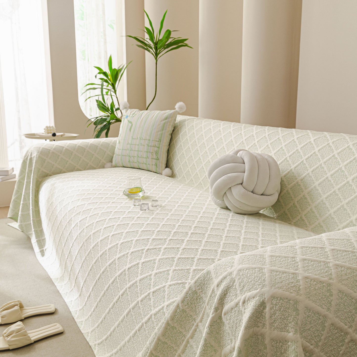 Cooling Couch Cover Throw, Washable Breathable Summer Bed Cover Sofa Protector Covers