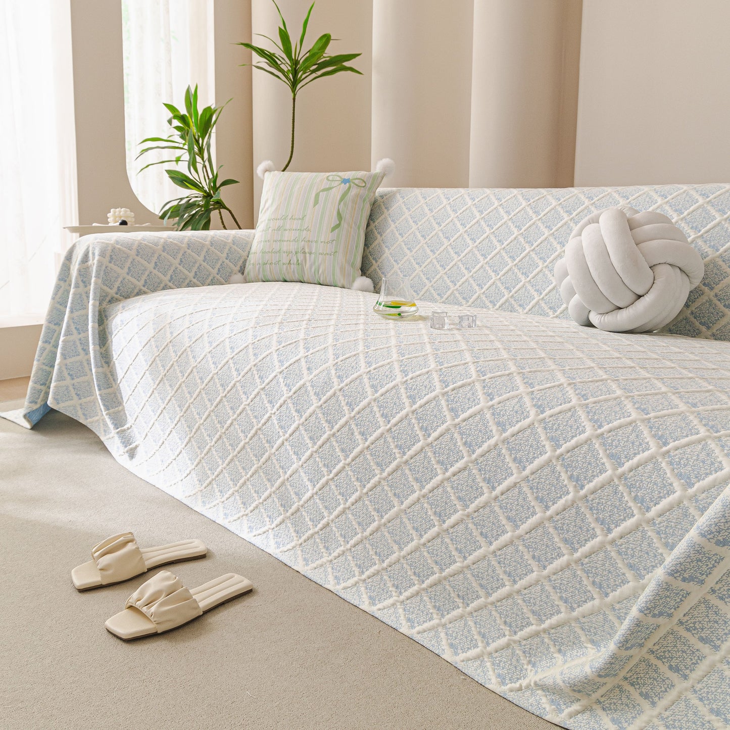 Cooling Couch Cover Throw, Washable Breathable Summer Bed Cover Sofa Protector Covers