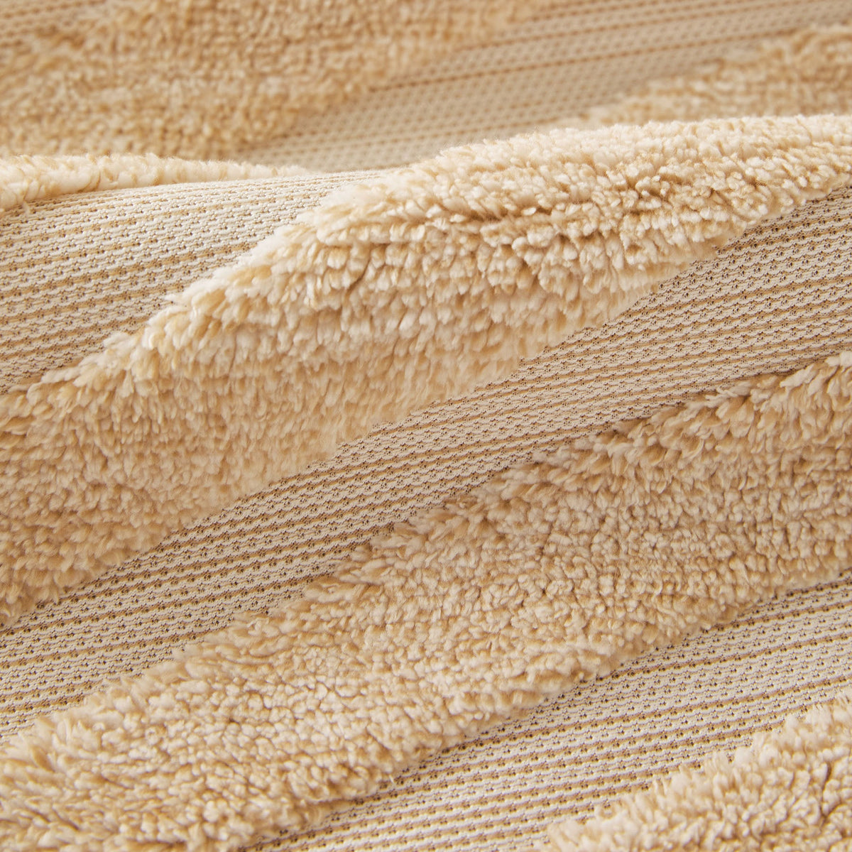 Cozy Plush Sofa Topper with Raised Wave Texture, Non-Slip Furniture Protector Cover