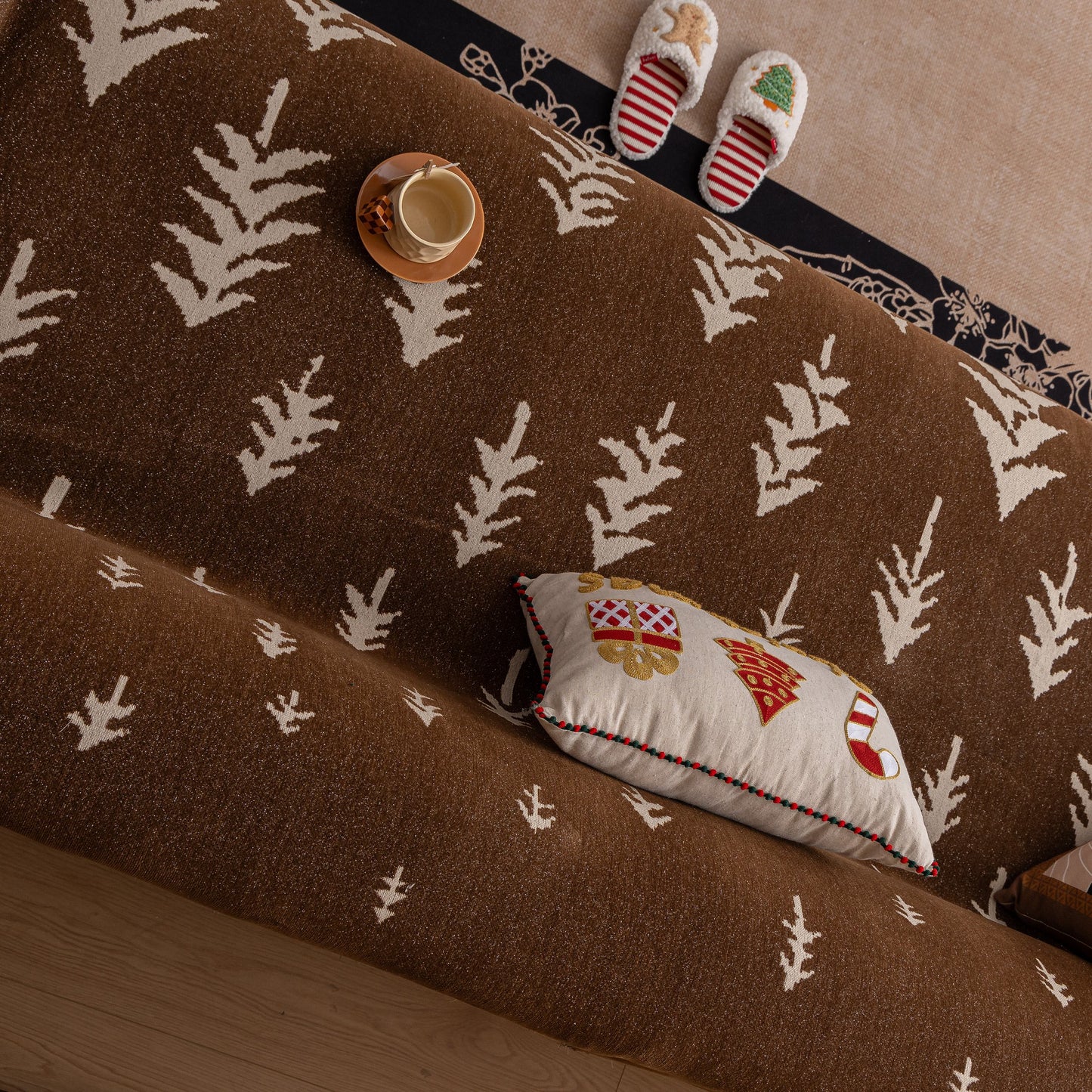 Modern Couch Covers for Couches Large Decorative Throw Blanket with Tassels for Couch