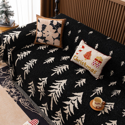 Modern Couch Covers for Couches Large Decorative Throw Blanket with Tassels for Couch