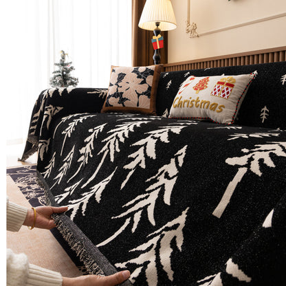 Modern Couch Covers for Couches Large Decorative Throw Blanket with Tassels for Couch