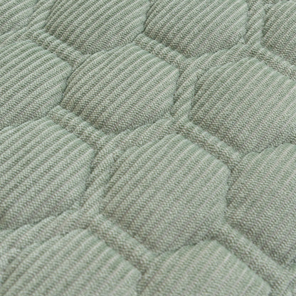 Geometric Quilted Corduroy Couch Topper, Non-Slip Padded Sofa Protector Cover for Pets