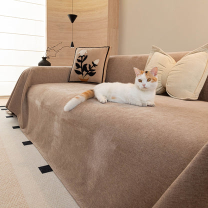 Luxury Pet Friendly Couch Cover, Non-Slip Furniture Protector Blanket for Pets, Kids
