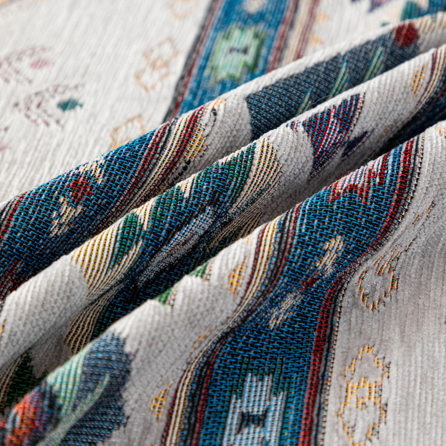 Southwestern Boho Woven Tribal Sofa Cover Blanket, Rustic Farmhouse Couch Throw Cover