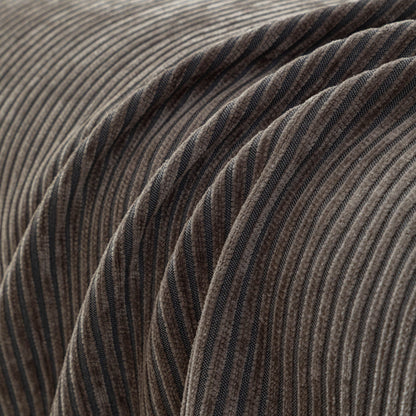 Textured Striped Cozy Couch Cover Throw Blanket with Pom Pom Trim for Sectional Sofa