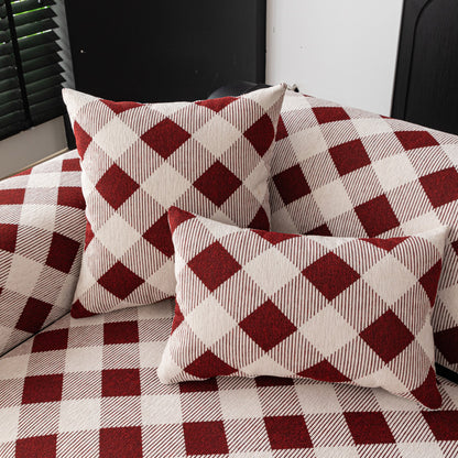 Non-Slip Chenille Sofa Slipcover Modern Geometric Sofa Protector Fits Most Sofas