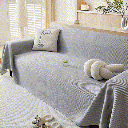 Cooling Comfy Throw Sofa Cover, Textured & Breathable, Multi-Use Decorative Couch Covers for Summer