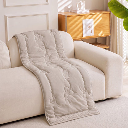 Quilted Corduroy Couch Topper, Non-Slip Soft Padded Sofa Protector Cover for Pets, Kids