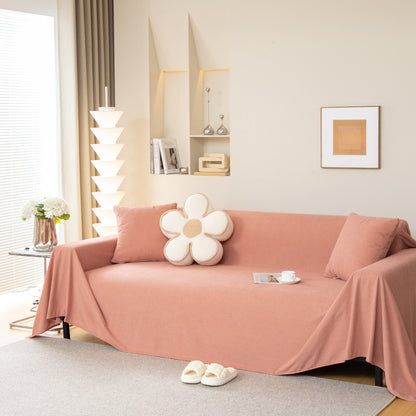 Waterproof Soft Cotton Plush Couch Cover Blanket, Extra Large Furniture Decoration Cover Sofa Slipcovers