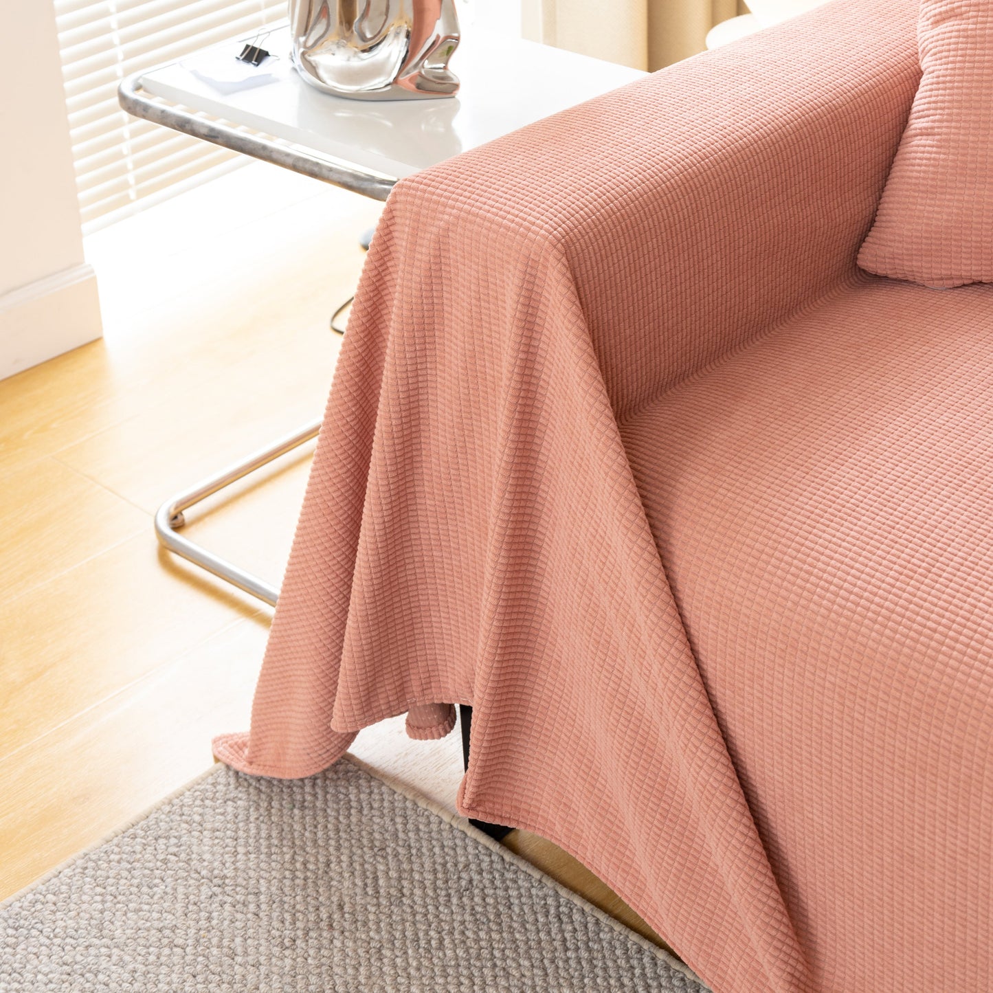 Waterproof Soft Cotton Plush Couch Cover Blanket, Extra Large Furniture Decoration Cover Sofa Slipcovers