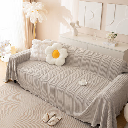 Luxury Oversized Soft Plush L Shape Couch Cover Sofa Throw Cover, Extra Large Blanket to Cover Couch
