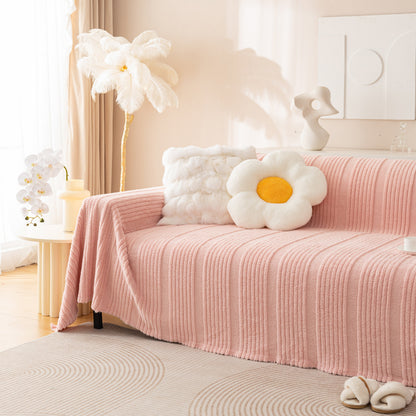 Luxury Oversized Soft Plush L Shape Couch Cover Sofa Throw Cover, Extra Large Blanket to Cover Couch