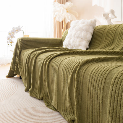 Luxury Oversized Soft Plush L Shape Couch Cover Sofa Throw Cover, Extra Large Blanket to Cover Couch