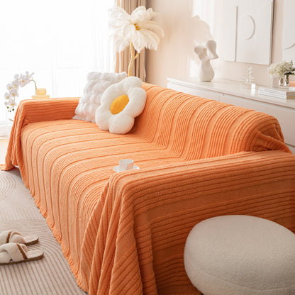 Luxury Oversized Soft Plush L Shape Couch Cover Sofa Throw Cover, Extra Large Blanket to Cover Couch