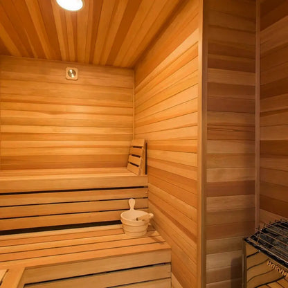 Carbon Smart Saunas - 7' x 7' x 8' - by Finnish Sauna Builders