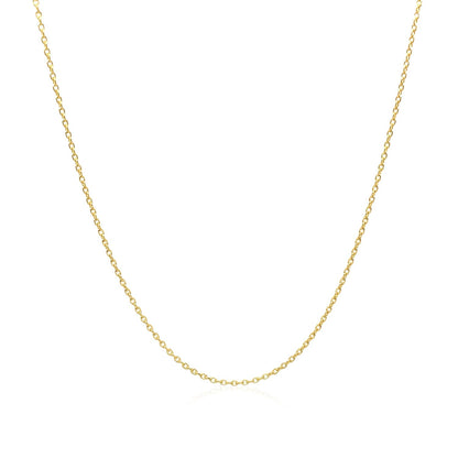 Adjustable Cable Chain in 14k Yellow Gold (1.0mm)