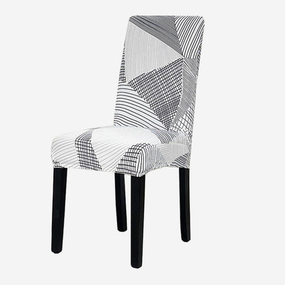 KAS Geometry Chair Cover Elastic Chair Covers Spandex Stretch Anti-dirty Removable Dining Office Chair Case