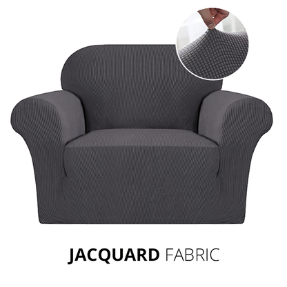 KAS Armchair Cover 4-Styles Elastic Sofa Cover Couch Covers for Living Room Stretchable Slipcover for Chairs - 1 Seater Chair Slip Cover