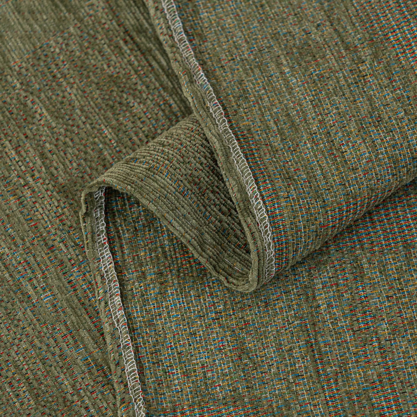 Chenille Sofa Cover Throw Blanket, Woven Textured Minimalist Wabi-Sabi Couch Cover
