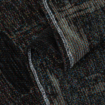 Chenille Sofa Cover Throw Blanket, Woven Textured Minimalist Wabi-Sabi Couch Cover